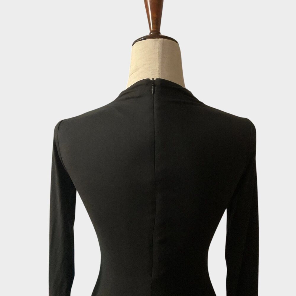 Naked Wardrobe Butter Long Sleeve Maxi Dress Black Size Small - Picture 7 of 10